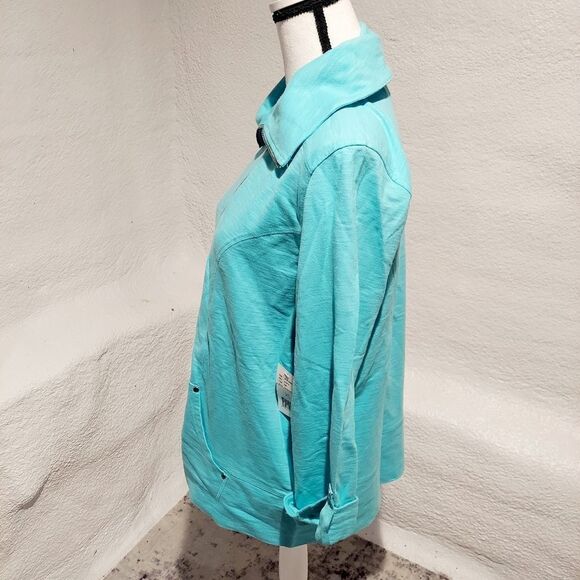 Liz Wear jacket blue new with tags womens size XL - Picture 5 of 7